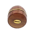 Skarbonka beczka z palisandru indyjskiego 12,5 cm