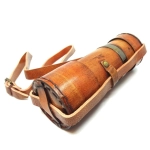 Luneta mosiężna w skórze z paskiem