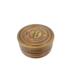 Brass compass with sundial