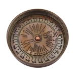 Brass compass with sundial