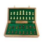 Szachy magnetyczne z palisandru indyjskiego 25x25 cm