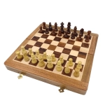 Szachy magnetyczne z palisandru indyjskiego 25x25 cm