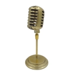 Mikrofon-Figur im Retro-Stil - Metall