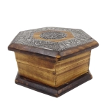 Wooden casket with ornaments