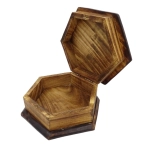 Wooden casket with ornaments