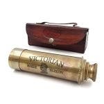 Brass Victorian bezel in a leather etude