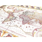 Historyczna Mapa Świata - Nova Totius Terrarum reprint - N. I. Piscator, 1652 r.