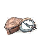 Kompas magnetyczny - map reader w skórzanym etui