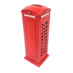 Metalowa skarbonka - Londyńska budka telefoniczna