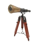 Brass Spyglass on Tripod - Sea Tales in Sight