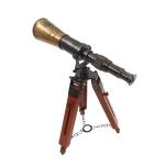 Brass Spyglass on Tripod - Sea Tales in Sight