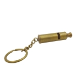 Key ring exclusive - whistle - brass