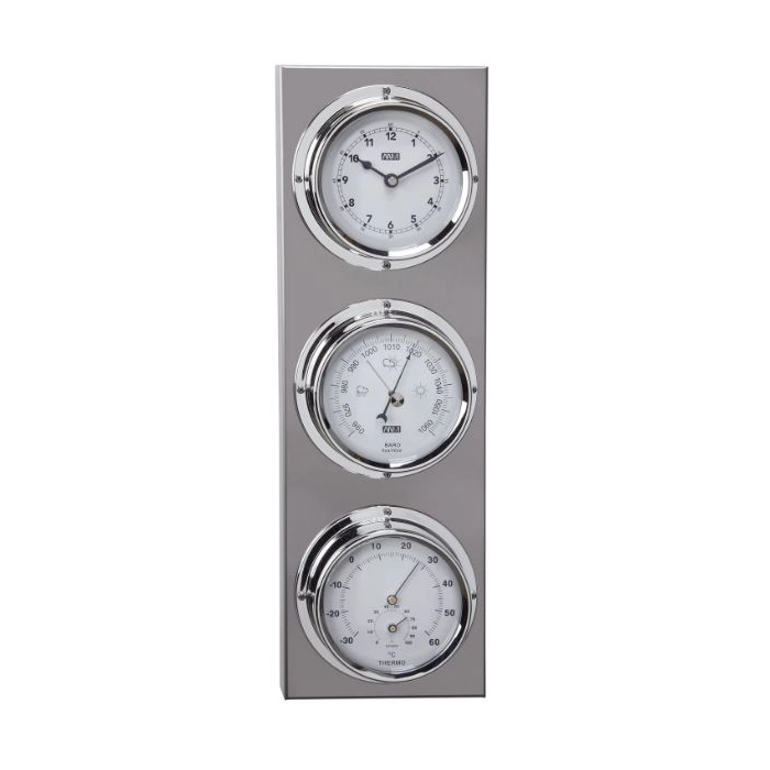 Outdoor-Wetterstation mit Uhr