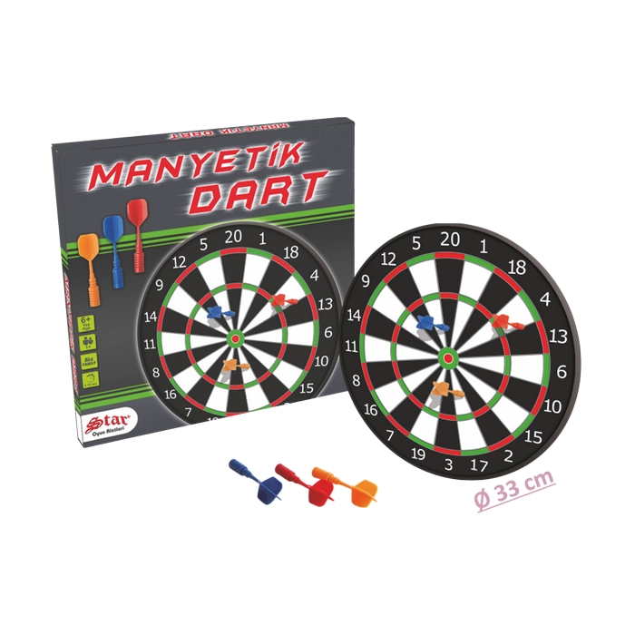 Magnetyczny dart - tarcza 33 cm + 3 lotki