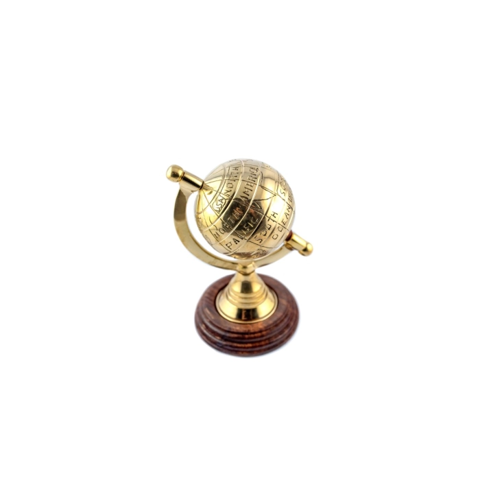 Decorative metal globe