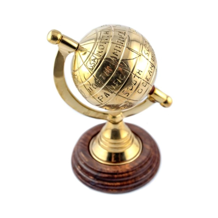Decorative metal globe