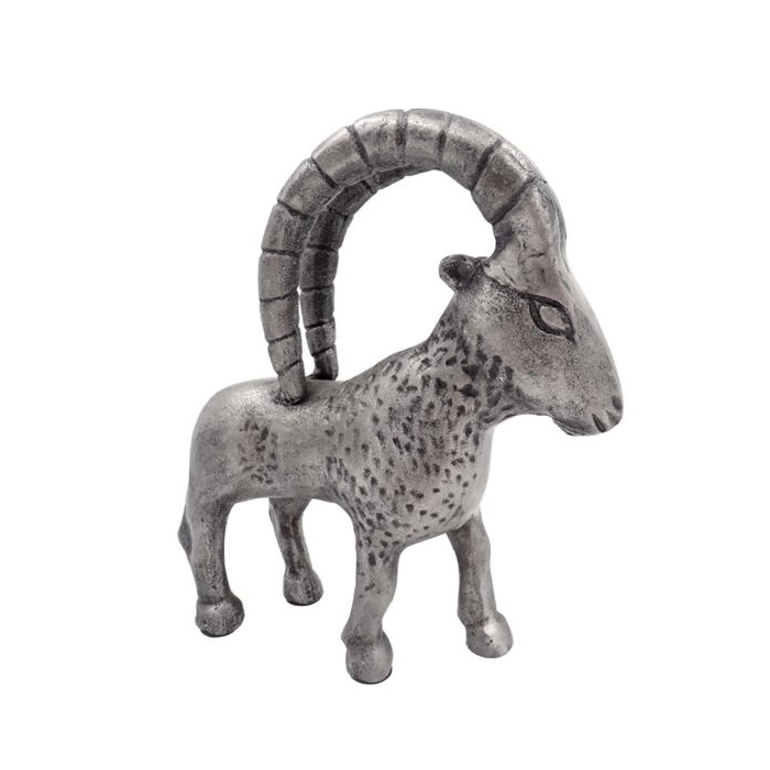 Koziorożec - figurka dekoracyjna metalowa