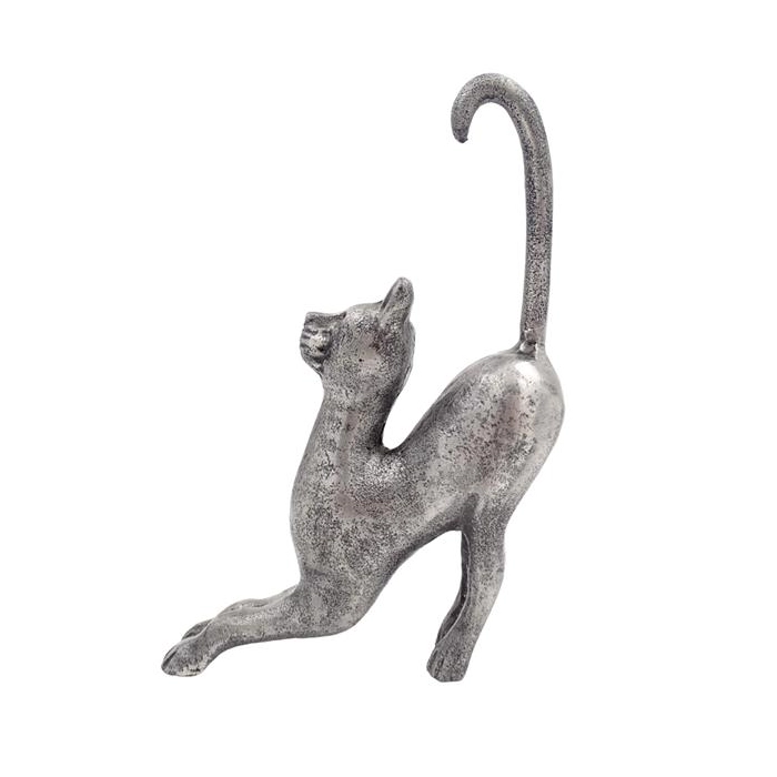 Figurka kočky 23 cm, hliník