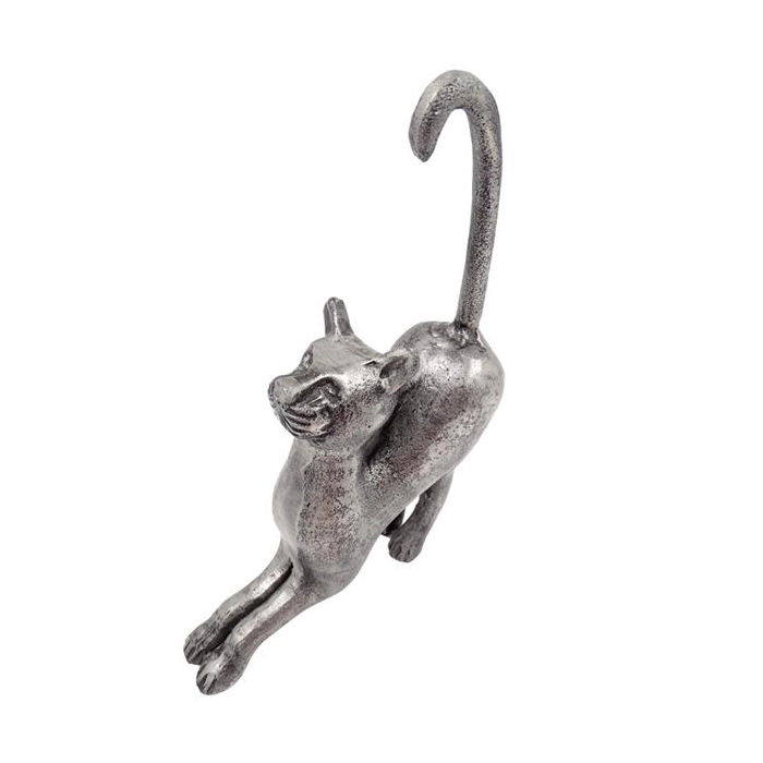 Figurka kočky 23 cm, hliník