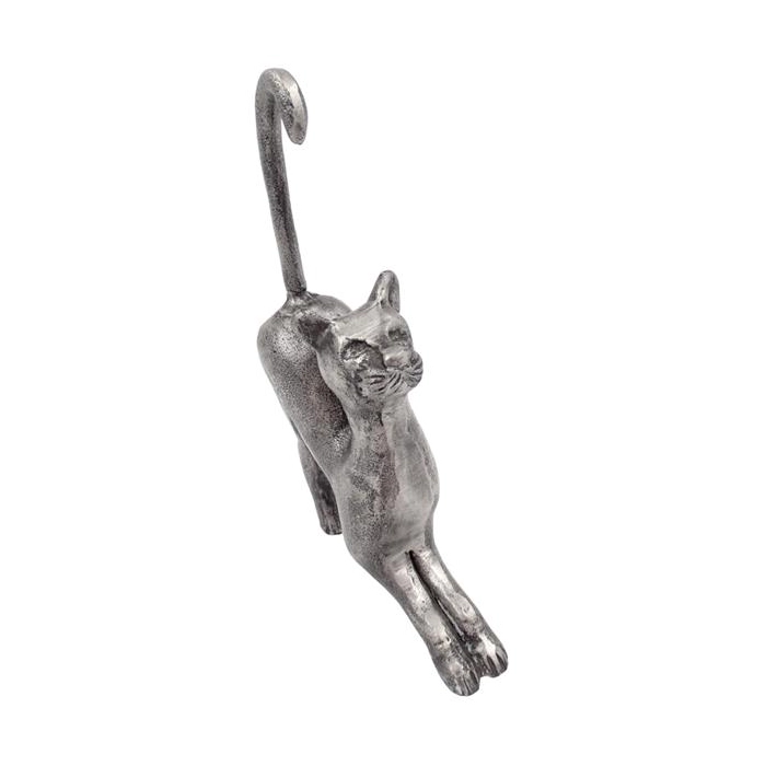 Figurka kočky 23 cm, hliník