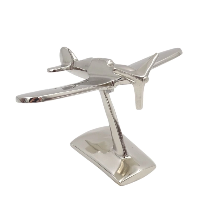 Metallmodell eines einmotorigen Flugzeugs