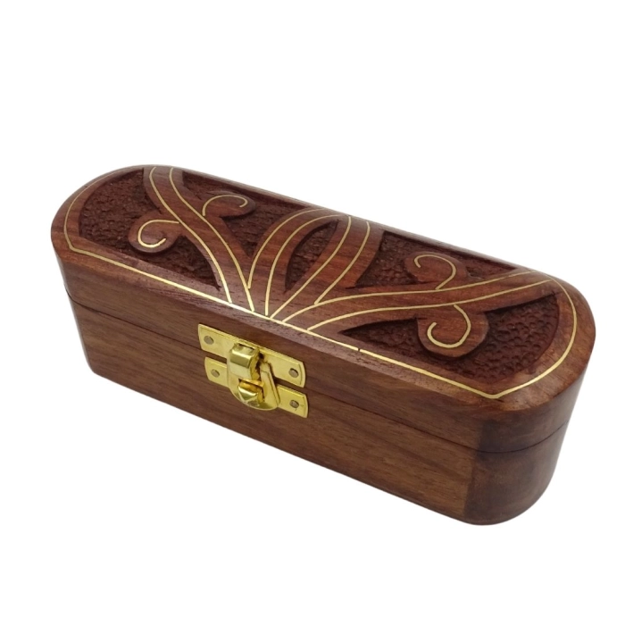 Hölzerne längliche Geschenkbox