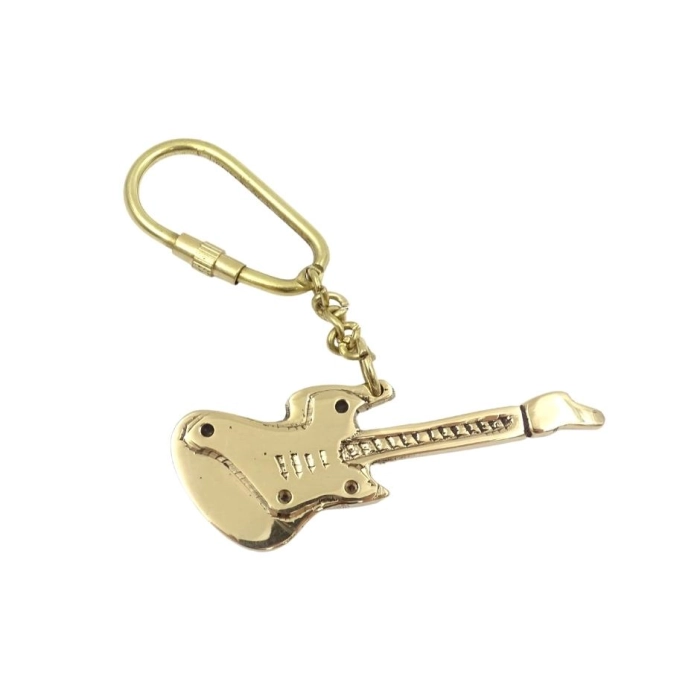 Brelok rockowy z mosiądzu - gitara