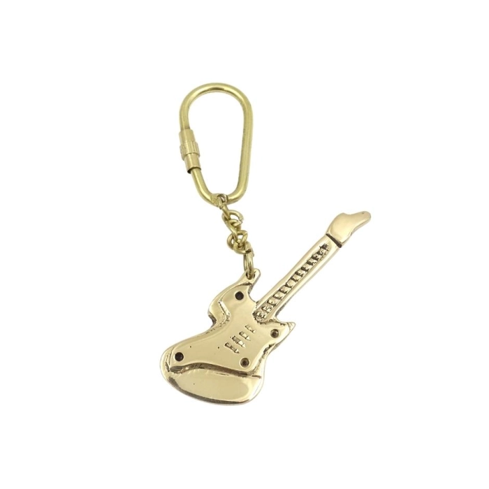 Brelok rockowy z mosiądzu - gitara