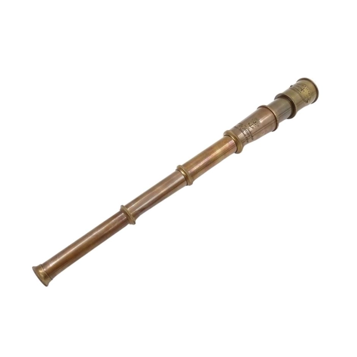 Retro telescope in a wooden box
