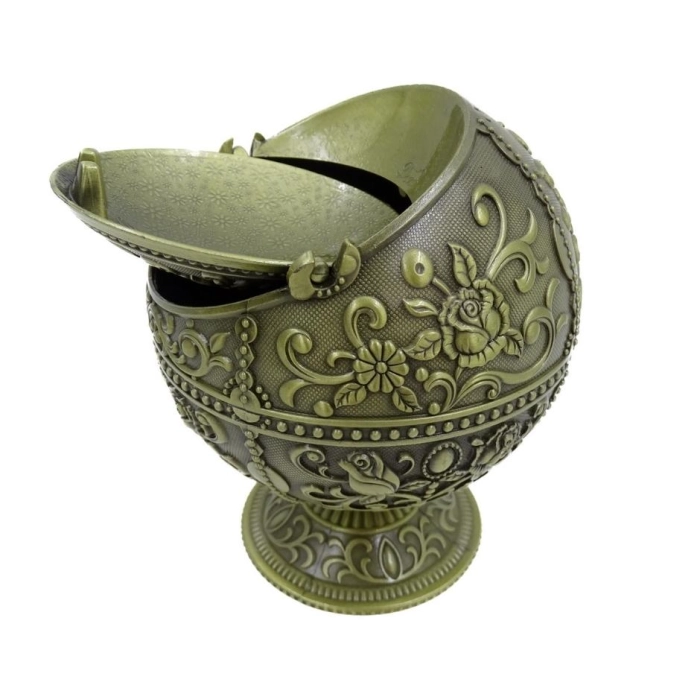 Popielniczka metalowa - globus