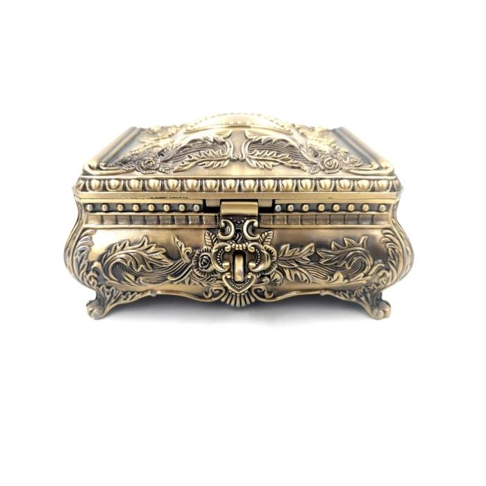 Gold metal box