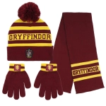 Czapka + szalik + rękawiczki Harry Potter Gryffindor - produkt licencyjny rozmiar 4-8 lat (53 cm)