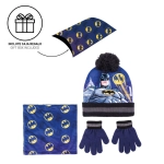 Komplet czapka komin rękawiczki Batman - produkt licencyjny rozmiar 4-8 lat (53 cm)