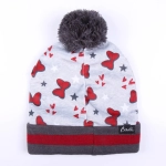 Komplet czapka komin rękawiczki Myszka Minnie - produkt licencyjny rozmiar 4-8 lat (53 cm)