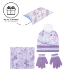 Komplet czapka komin rękawiczki Frozen II- produkt licencyjny rozmiar 4-8 lat (53 cm)