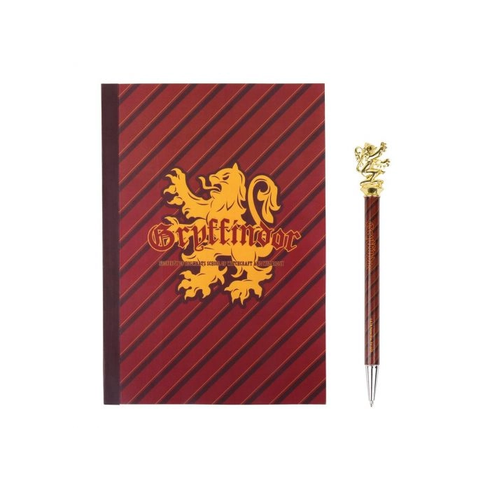 Harry Potter Gryffindor notebook and pen set - licensed product