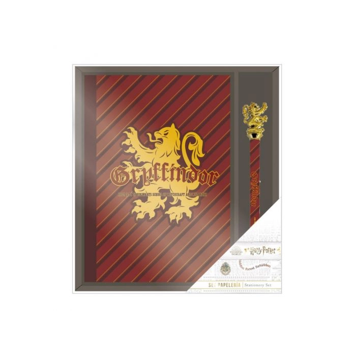Harry Potter Gryffindor notebook and pen set - licensed product