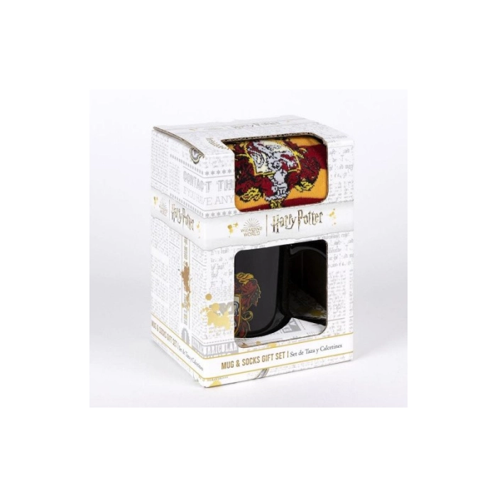 Harry Potter Gyffindor Socken + Tasse Geschenkset