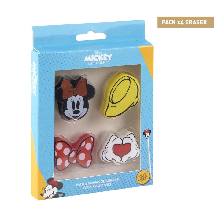 Disney Minnie Mouse radírok - licences termék 4 db
