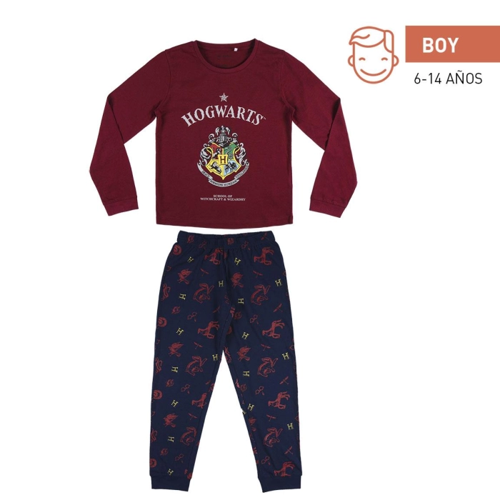 Piżama Harry Potter Hogwarts - rozmiary 6-14 lat - produkt licencyjny