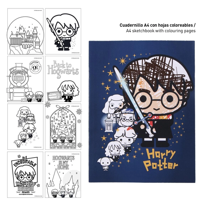 Zestaw do kolorowania z naklejkami Harry Potter - produkt licencyjny