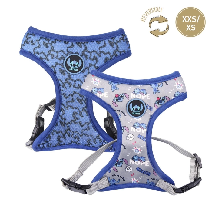 Szelki dwustronne dla psa Disney Stitch - XXS/XS