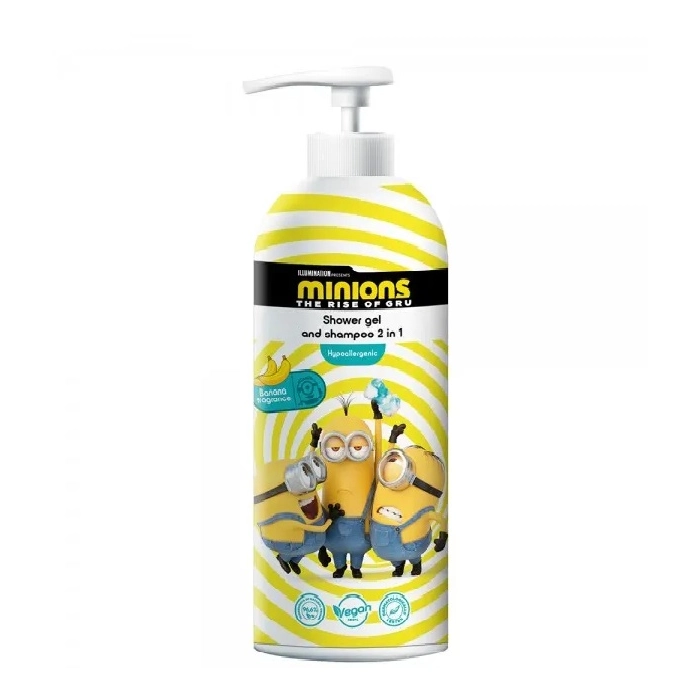 Sprchový gél a šampón Minions 1000 ml - banán