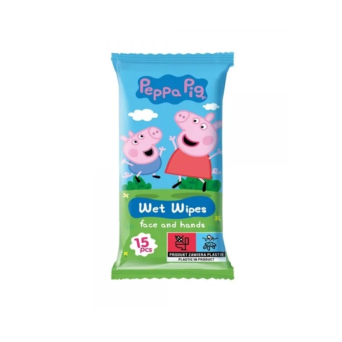 Świnka Peppa chusteczki nawilżane 15 sztuk