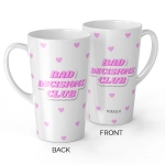 Bed Decisions Club ceramic latte mug