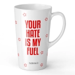 Keramik XL Latte Becher Dein Hass ist mein Treibstoff
