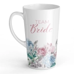 Ceramiczny kubek XL Latte na wieczór panieński - Team Bride
