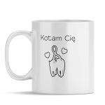 Ceramiczny kubek Kotam Cię - produkt licencyjny