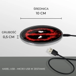 Ładowarka indukcyjna Deadpool Marvel - produkt licencyjny