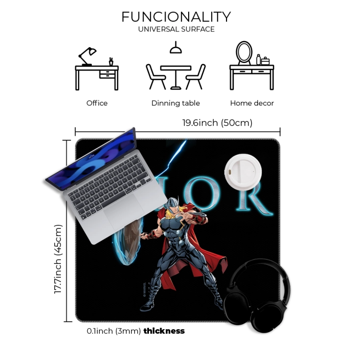 Marvel desk mat Thor - 50x45 cm